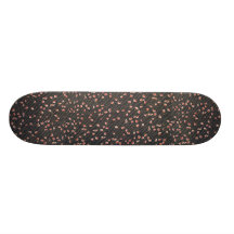Monopatín del estampado de flores
