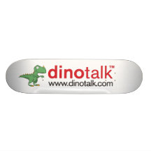 Monopatín del logotipo de Dinotalk