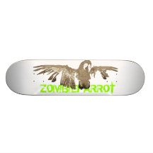 Monopatín del loro del zombi