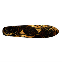 Monopatín del modelo del oro