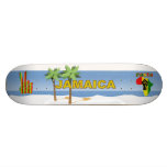 ¡Monopatín del reggae de Jamaica Rasta - wow!