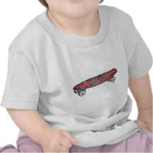 Monopatín del vintage camisetas