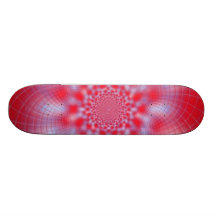 Monopatín espiral blanco azul rojo