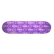 Monopatín floral de la púrpura de la lavanda del v