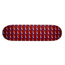 Monopatín marchitado del rojo de las estrellas