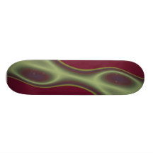 monopatín marrón-verde