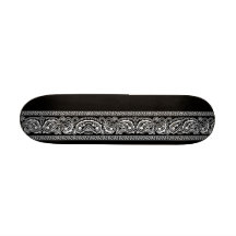 Monopatín negro de Paisley mini