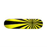 Monopatín negro y amarillo del vórtice mini