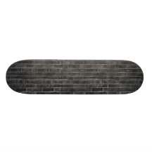monopatín negro y blanco del fondo de la pared de 