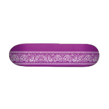 Monopatín púrpura de Paisley mini