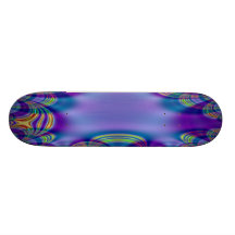 Monopatín púrpura del neón del fractal