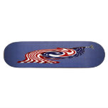 Monopatín rápido del flujo de la bandera americana