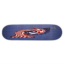Monopatín rápido del flujo de la bandera americana