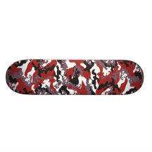 Monopatín rojo de encargo de Camo