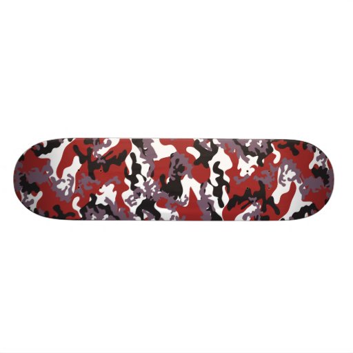 Monopatín rojo de encargo de Camo