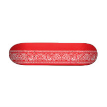 Monopatín rojo de Paisley mini