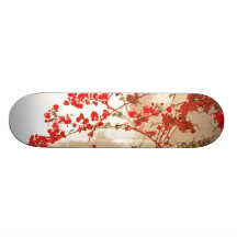Monopatín rojo del Bougainvillea