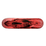 Monopatín rojo del cráneo