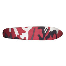 Monopatín rojo Oldschool de Camo