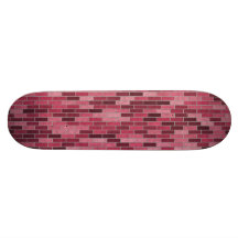 Monopatín rosado de los ladrillos