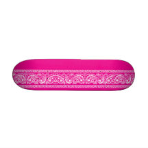 Monopatín rosado de Paisley mini