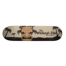 Monopatín travieso de la barra de Tiki