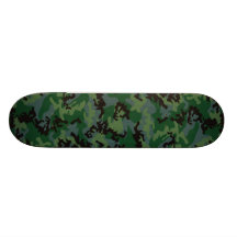 Monopatín verde de Camo de las zonas tropicales