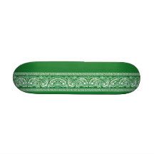 Monopatín verde de Paisley mini