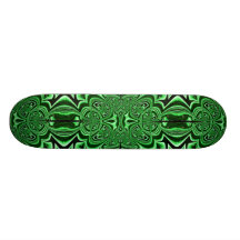 Monopatín verde del arte del fractal