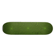 monopatín verde del modelo del temor