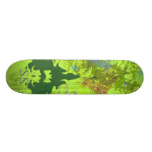 Monopatín verde sucio