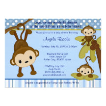 Monos de la invitación 3 de la fiesta de bienvenid
