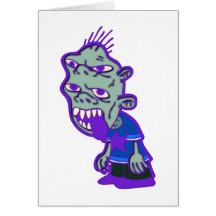 Monster Grußkarte