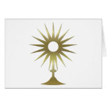 Monstrance eucarístico felicitacion 