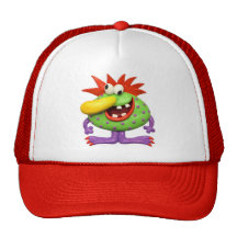 Monstruo amarillo de la nariz gorra