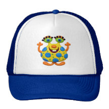 Monstruo amarillo manchado gorros  