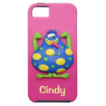 Monstruo azul iPhone 5 carcasa