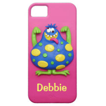 Monstruo azul iPhone 5 protectores