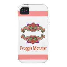 Monstruo de Froggie - dibujo animado de la rana iPhone 4/4S Carcasa