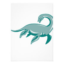 Monstruo de Loch Ness retro Comunicado Personalizado