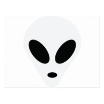 monstruo extranjero del espacio del área 51 postal