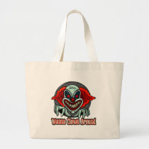 Monstruo malvado del payaso bolsas de mano