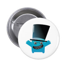monstruo revuelto PAL del gorra Pin