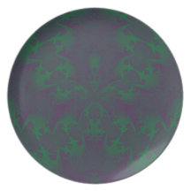 Monstruo verde platos para fiestas
