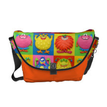 Monstruos Bolsas De Mensajeria