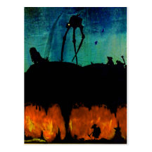 Monstruos en el crepúsculo tarjeta postal