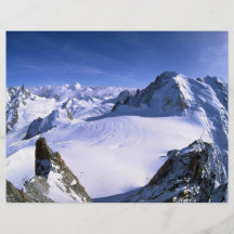 Mont Blanc, invierno de Francia Tarjeton