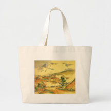 Mont Sainte Victoire por Cezanne, bella arte del v Bolsas Lienzo