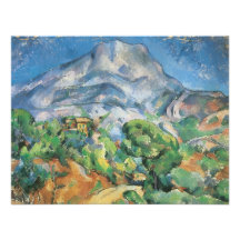 Mont Sainte Victoire sobre el Tholonet por Cezanne Comunicado