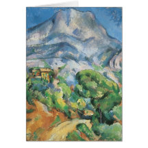 Mont Sainte Victoire sobre el Tholonet por Cezanne Tarjetas